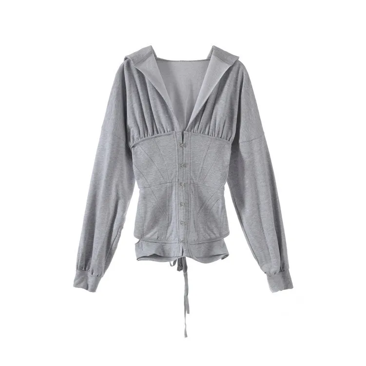 トップス 2000Archives CORSET JERSEY HOODIE トップス 2000Archives CORSET JERSEY HOODIE CORSET JERSEY