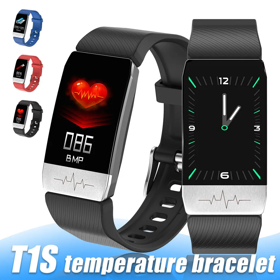Colorful Screen T1S Smart Bracelet Fitness Tracker Smartwatch With