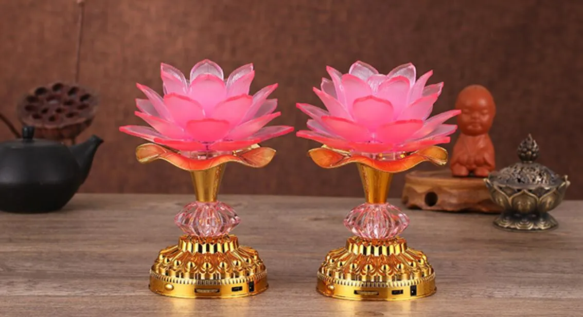Led lotus lamp hotsell