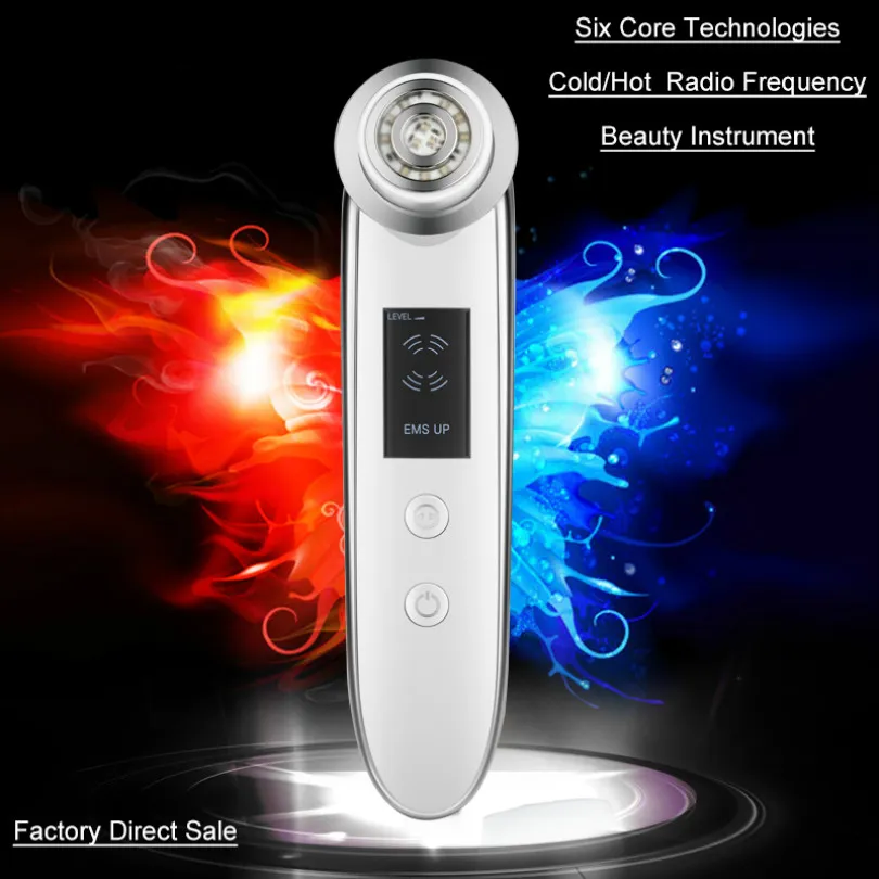 Tax free electronic ultrasound ultrasonic iontophoresis moisturizing skin rejuvenation mini rf ems beauty instrument