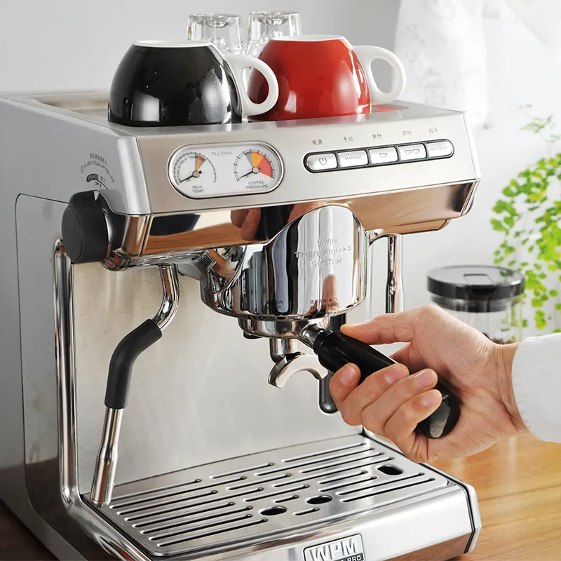 Коммерческий двухместный насос Кофемашина итальянского стиля Steam Espresso Coffee Maker Pump Espresso Coffee Machine 15 бар