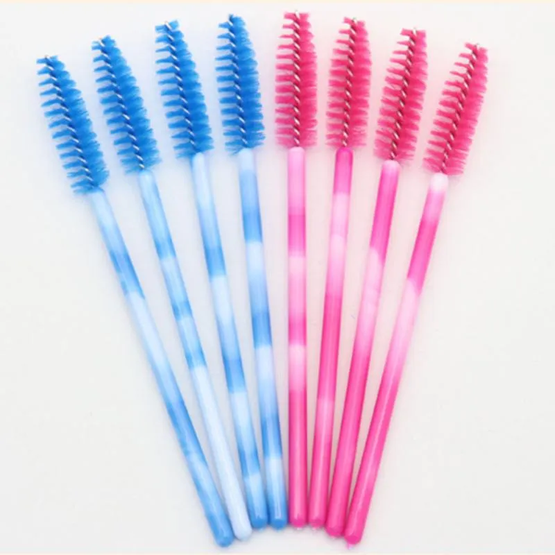 50 pcs/bag LEKGAVD Disposable Mascara Wands Silicone Head Eyelash Brush Lash Extension Stick Makeup Brush Set Dropshipping