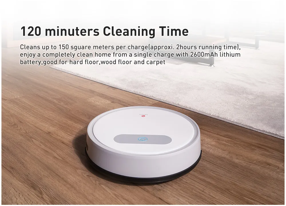 Lefant M300 600ml White Amarey Robot Vacuum With Anti Drop Sensing, 1500pa  Suction, 2600mAh Battery For Efficient Home Cleaning From Galaxytoys,  $290.98
