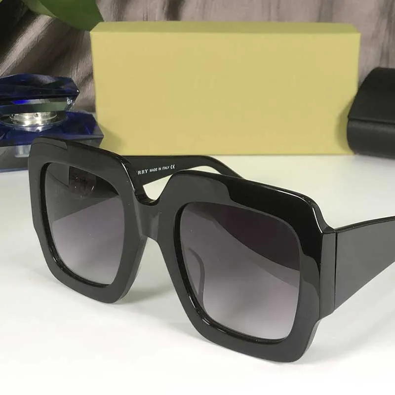 Lunettes de soleil mode pour hommes et femmes noir classique sauvage carré grand cadre simple lunettes de designer rétro 4316 lunettes pour femmes de haute qualité avec boîte