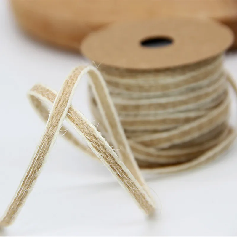Ruban Jute Rouge 6 Cm Avec Fil De Fer – 10 M Ruban Noël & Décoration Artisanale, Idéal Couronne, Mariage, Cadeau