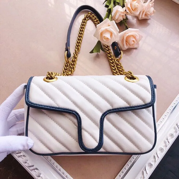 Hot High Quality luxury designer handbag gccis Marmont handbags Genuine Leather Shoulder bags crossbody Clutch Tote Messenger Shopping Purse