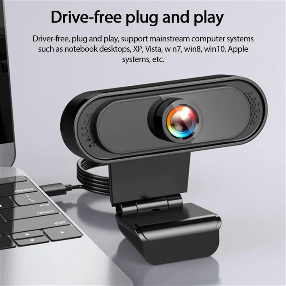 USB 2.0 Genuine HD 1080P webcam della macchina fotografica digitale Web Cam Con Mircophone per PC del computer portatile della macchina fotografica messa a fuoco automatica Webcam