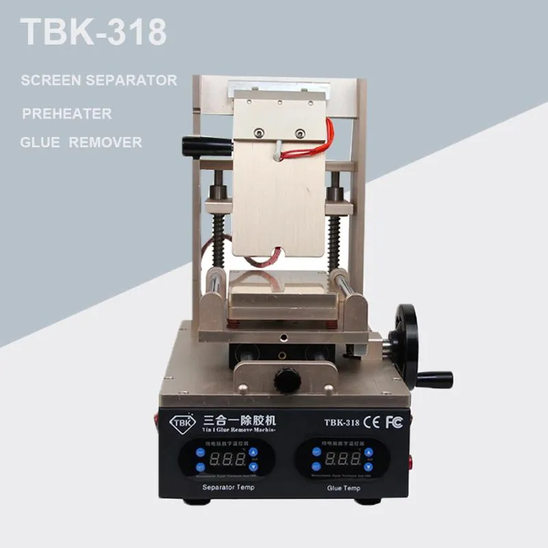 新しいTBK-318 3 in 1真空LCDスクリーンセパレーター+予熱器+ OCA接着剤偏光子除去機携帯電話LCDスクリーン改装機