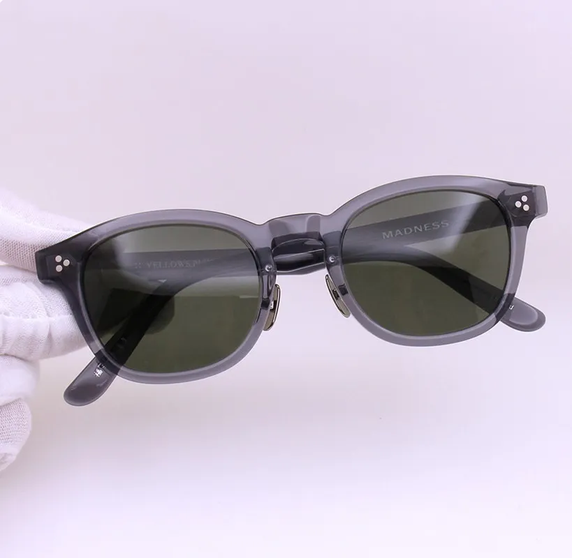العلامة التجارية المستقطبة النظارات الشمسية الرجال الاستقطاب رمادي / الظلام الأخضر عدسات نظارات المرأة أزياء نظارات الشمس اليدوية لوح نظارات الشمس مع القضية