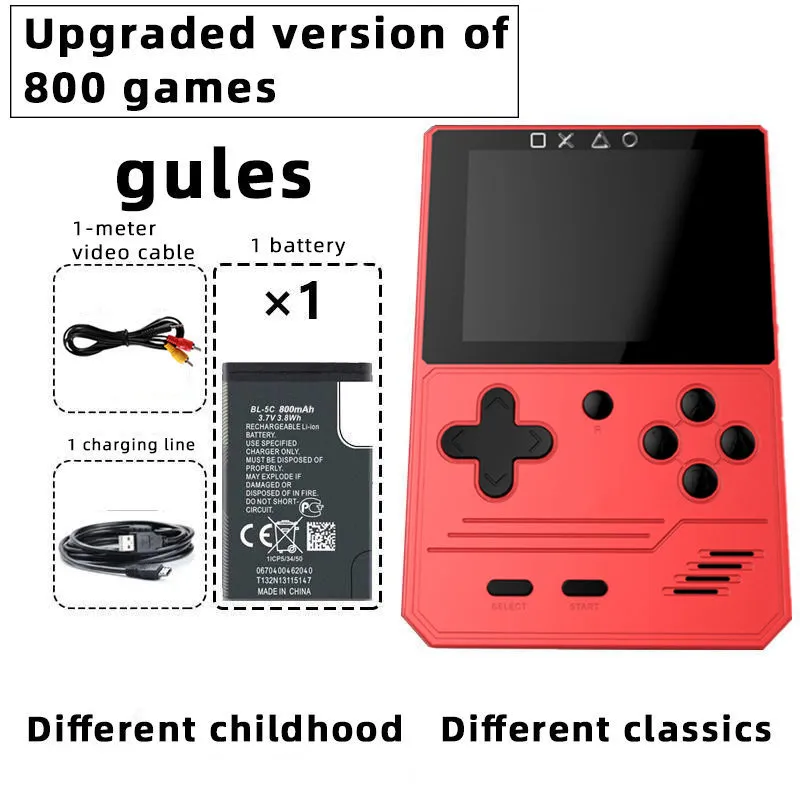 Palmtop Mini Electronic Game Console kan lagra 800 Game Kids Toys Game Console Christmas Presents
