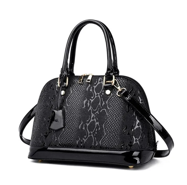 Nowa Moda Python Shell Damska Torba Prosta i Elegancka Torebka Torby Torby Ramię Crossbody Messenger Sac à Main