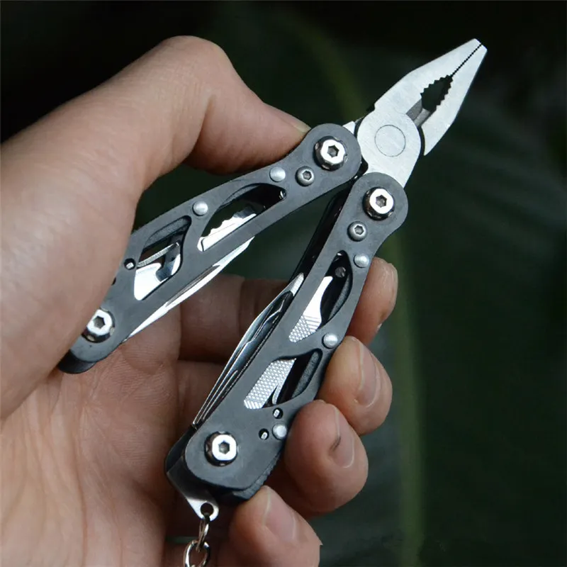 Mini clamp cable stripper Fold wire cutter Multitool multifunction multi tool plier multipurpose outdoor survive repair pocket EDC