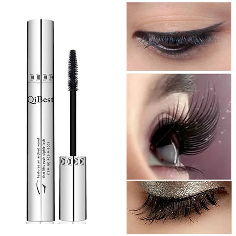 Zwarte Mascara Eyelashes Mascara 4D Zijdeachtige verlenging Wimpers Waterdichte Mascara Oog Cosmetica