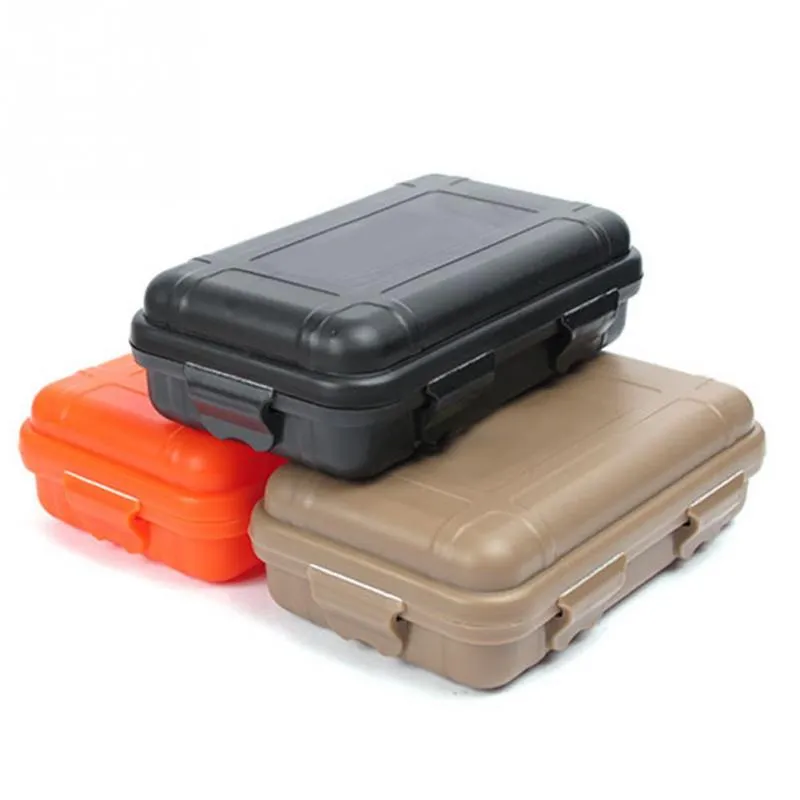 Outdoor Airtight Survival Storage Case Shockproof Waterproof Camping Travel Container Carry Storage Box Size S/L