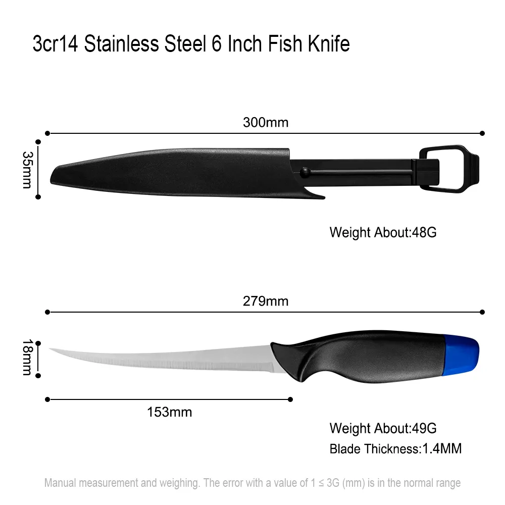 6 Inch Curved Boning Knife Outdoor Fillet Knife With Covers Case Razor  Sharp 3cr14 Stainless Steel Knife Meat Fish Poultry Tools From Friend1205,  $5.03