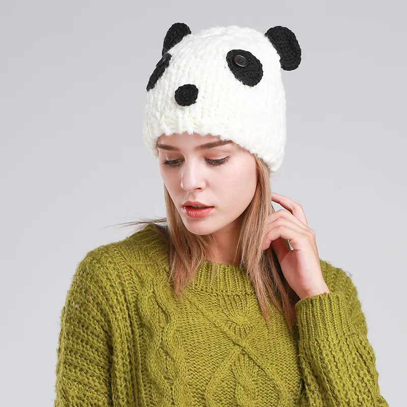 Beanie Skull Caps Cute Panda Beanies Winter Hats For Women Beanie Hat Novelty Bonnet Femme1 From 13 29 DHgate