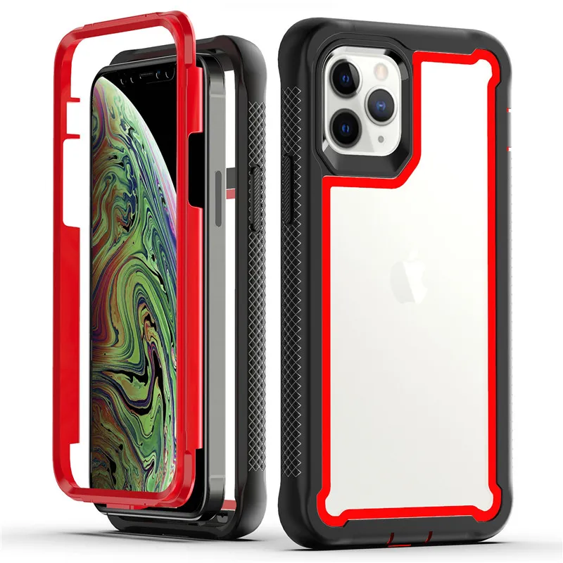 Para Iphone 12 Funda transparente, resistente, resistente, cubierta de protección, funda para teléfono para Iphone 12 Pro Max