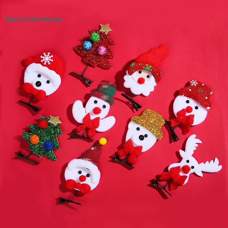 Christmas Childrens Hairpin Set Snowman & Reindeer... From  display picture 2
