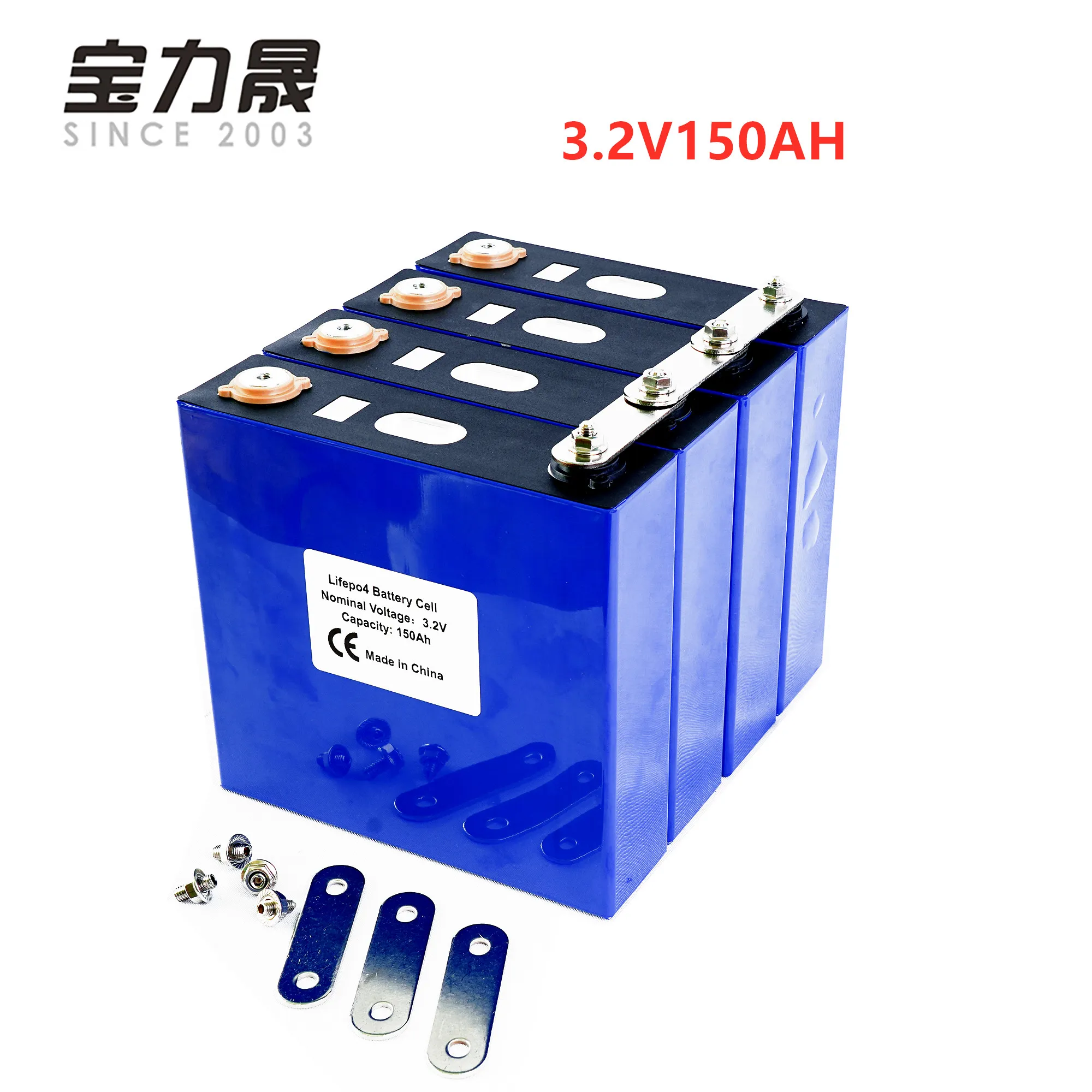 4PCS-klass A 3.2V 150AH Lithium Iron Fosfatcell LIFEPO4 Batterikonsekvenser 4000 gånger Solar 12V 120AH 176Ah EU US Tax Free