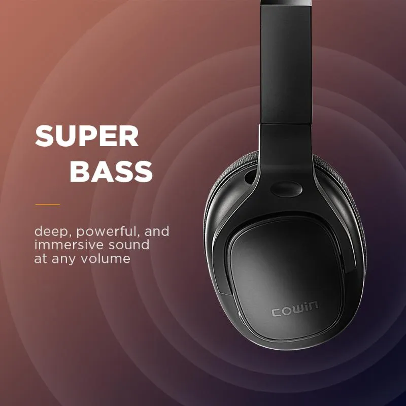Cowin E9 Active Noise Cancelling Headphones With Bluetooth