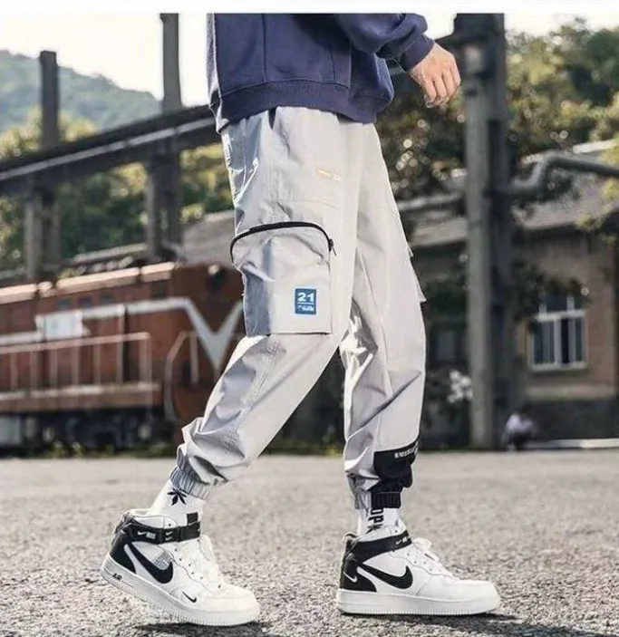 Fashion Designer Streetwear Mens Multi Pockets Cargo Harem Pants Hip Hop  Casual Male Track Pants Joggers Trousers Fashion Harajuk271a From Qljmw,  $28.36