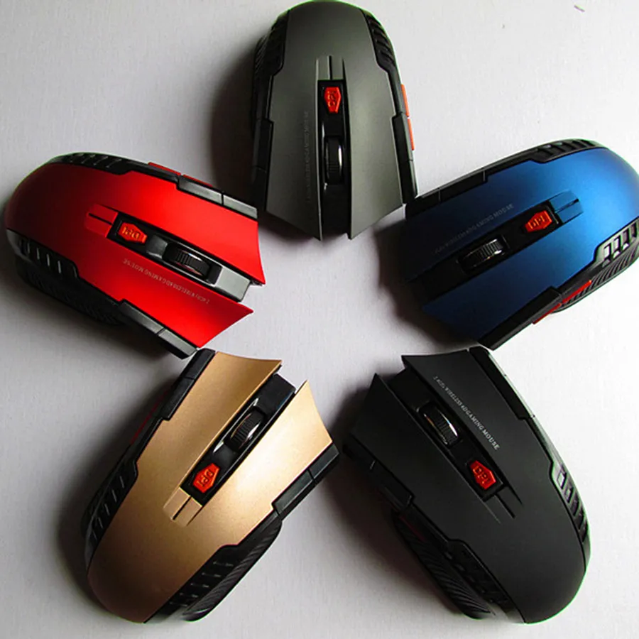 Souris Sans Fil Design élégant 2.4GHz - 6 Boutons, 1600 DPI - Neuf