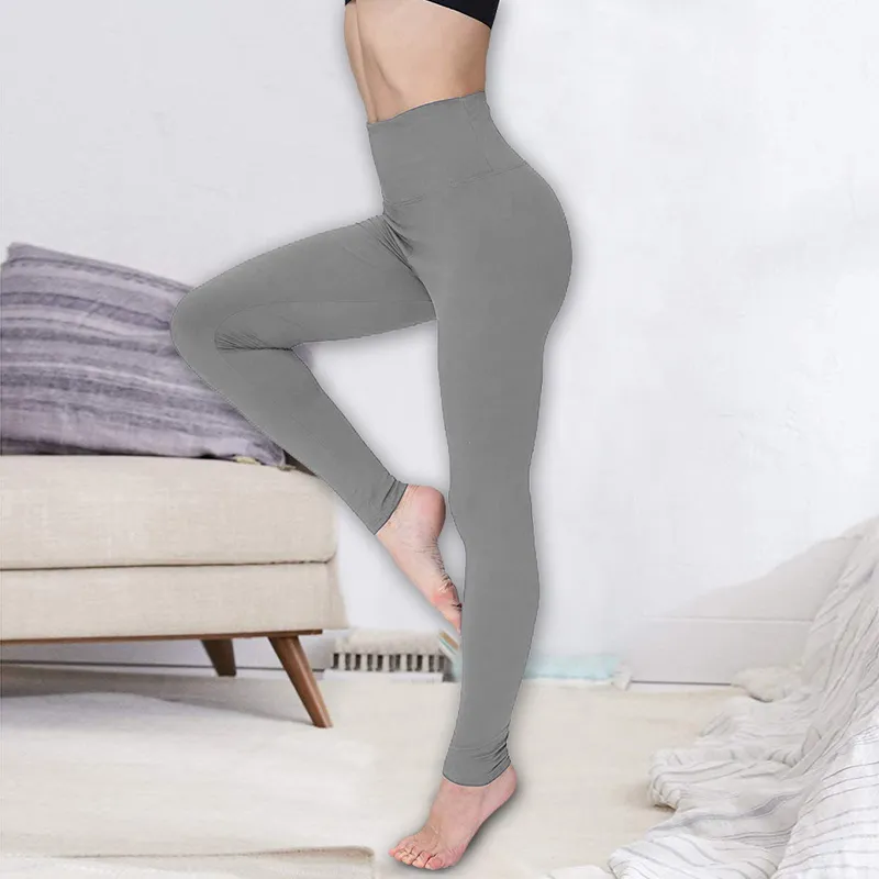 Empire Waist Tummy Control Leggings For Women High Waisted Black Yoga Tights  For Workout, Slimming And Solid Color Plus Size Available 2277D From  Cbc13344, $28.05