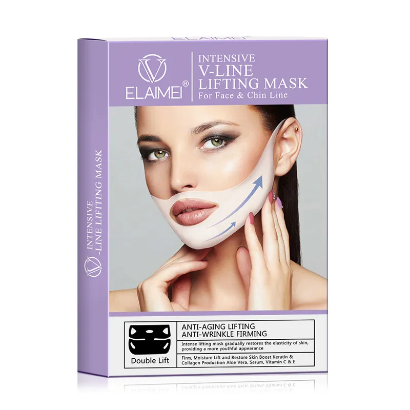 ELAIMEI Marke V Gesichtsformung Kinnmasken Neck MaskPatch Double Chin Reducer Neck Lift Feuchtigkeitsmaske