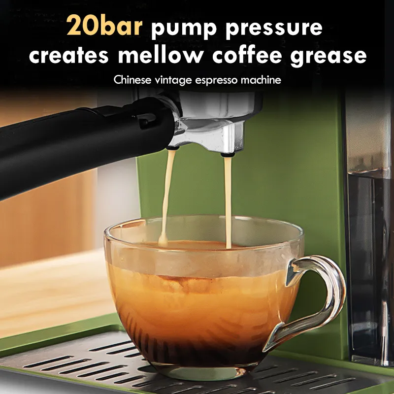 CM6867 Maszyna do espresso Wbudowany Mleko Frother20Bar Pump System Ekspresy do kawy 850WCOffee Maszyny 220-240V 50Hz dla domu