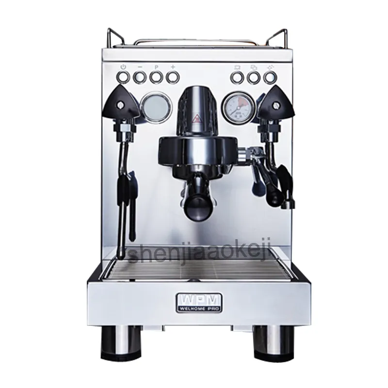 Machine à café expresso commerciale semi-automatique en acier inoxydable + machine à café en métal moulé sous pression 220 v 1 pc et ainsi de suite
