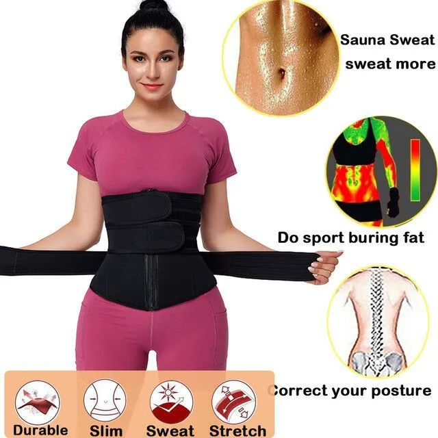 Shaperwear الخصر المدرب النيوبرين حزام cincher الجسم المشكل البطن تحكم حزام التخسيس العرق الدهون حرق حزام epacket