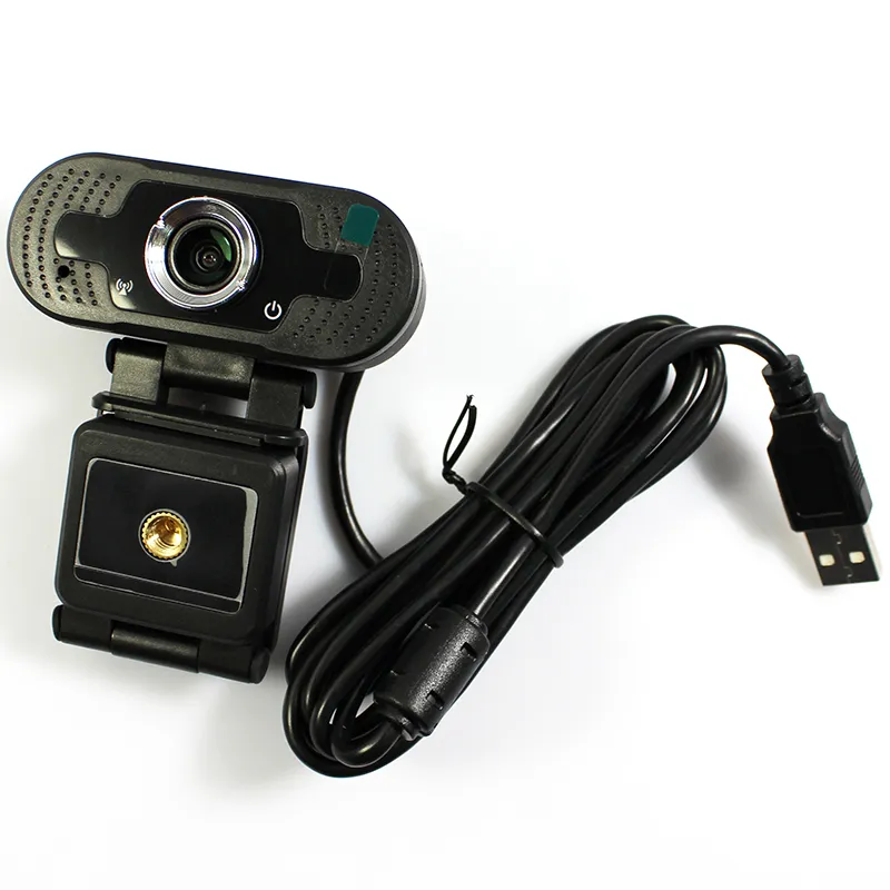 Webcam nera 1080P per PC, laptop, desktop, webcam, con microfono per videochiamate, studio, riunioni online, conferenze di gioco