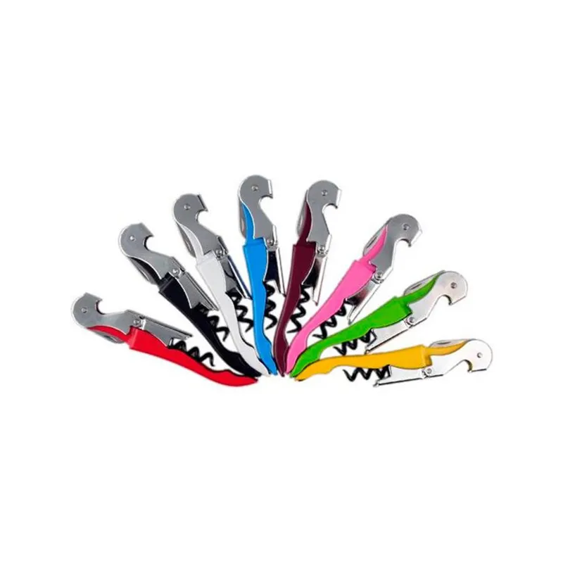 New Waiter Wine Tool Bulk Bottle Openers Sea Horse Corkscrew Knife Pulltap Double Hinged