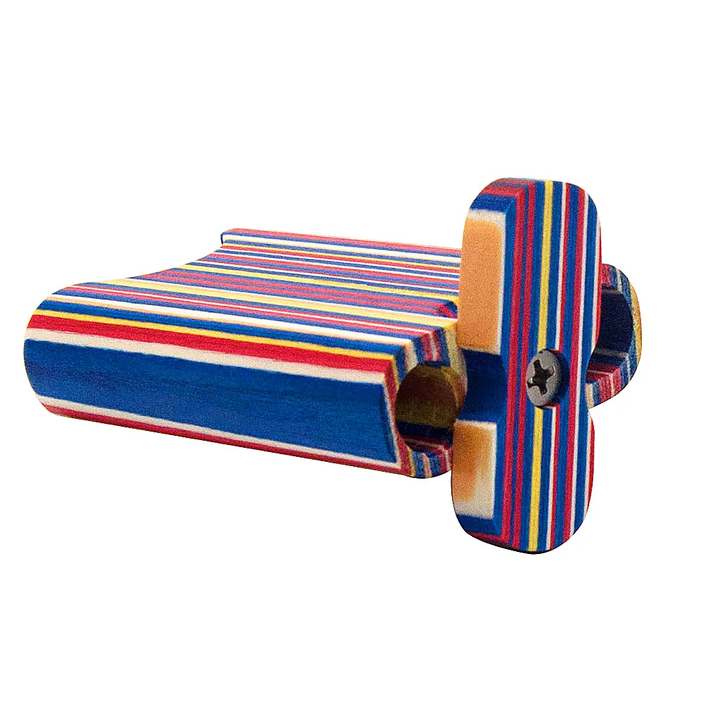 Comprimento 78 mm madeira Dugout Stripe colorido com tubulação de tubulação de tubulação de tubulação de tubos de tubos portáteis uma ferramenta de fumo de tabaco