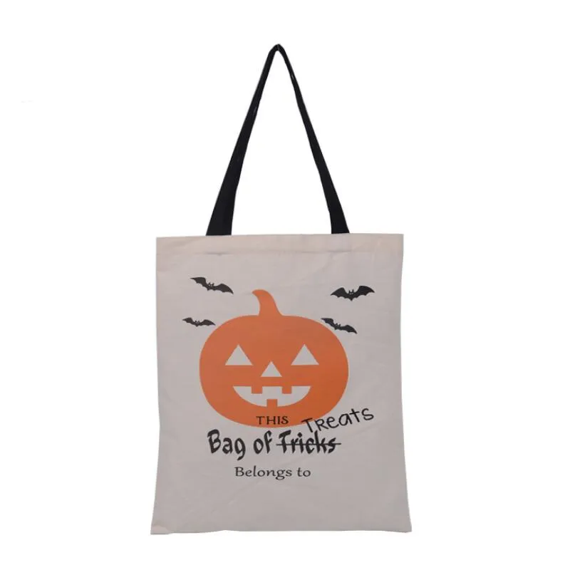 Sacs Cadeaux Halloween 4 Pièces - Tissu Non Tissé, Avec Poignées, Pour Bonbons Ou Petits Cadeaux, Réutilisables