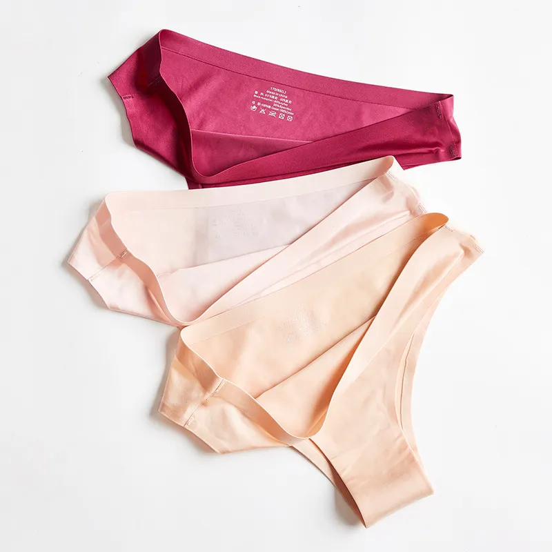 Silk Panties Briefs Women, Ice Silk Underwear Women