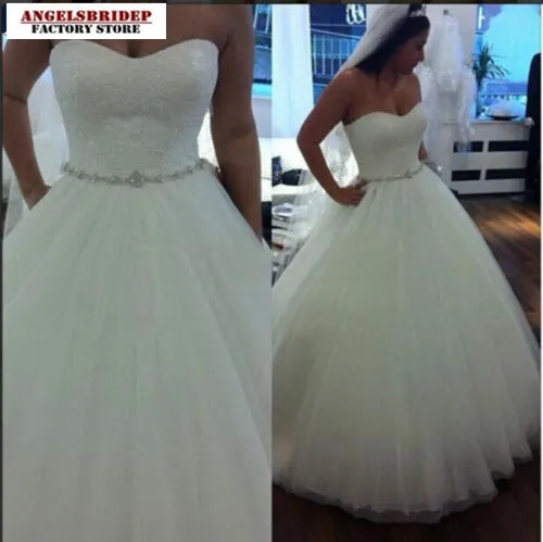ANGELSBRIDEP-Sweetheart-Ball-Gown-Wedding-Dresses-Cheap-Simple-Designer-Vestido-De-Noiva-Empire-Waist-Floor-Length