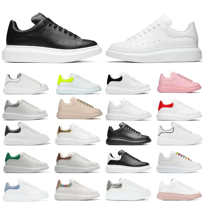 Designer Kvinnor Sko Läder Snörning Män Plattform Oversized sneakers Vita Svarta herr Dam Lyx sammetsmocka Fritidsskor Chaussures de Espadrilles