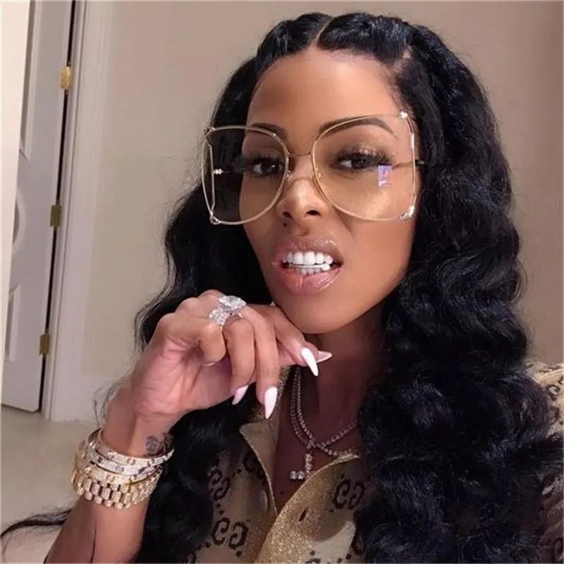 Clear frame designer best sale sunglasses