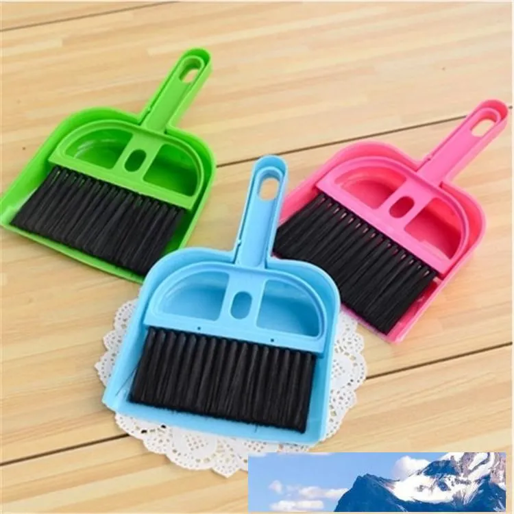 Novo Produto Mini Desktop Varredura Limpeza Escova Pequena Vassoura Dustpan Set Mesa Limpa Frete Grátis