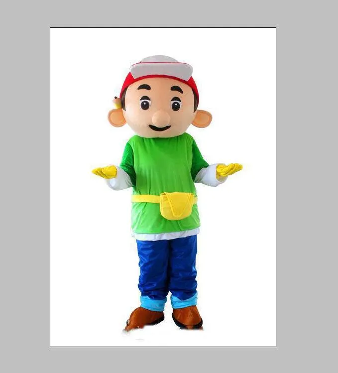2019 Discount fábrica de venda Handy Manny fantasia de mascote para adultos vestido extravagante festa a fantasia terno do carnaval