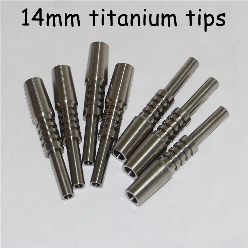 14mm Titanium Tip Nectar Tip Titanium Nail Male Joint Micro Kit Inverted Nails Length 40mm Ti Nail Tips Hookah