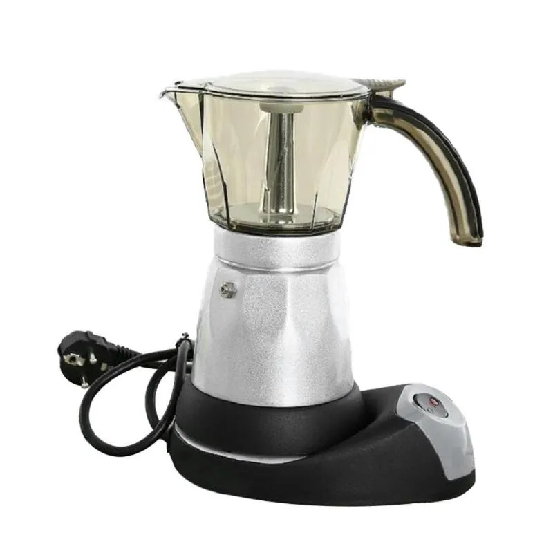 300ml Portable Electric Coffee Maker Aluminium Alloy Espresso Mocha Coffee Pot Percolator Tools Filter Italian Espresso Machine