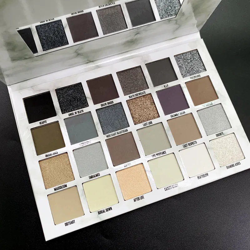 Paleta de Sombras Cremadas para Olhos Maquiagem 24 Cores Sombra Brilhante Paleta de Nudes Foscos Beauty Star Cosmetics