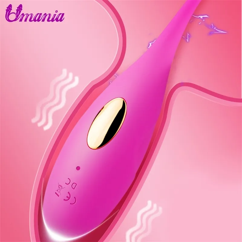 Umania Wireless Remote Control Vibrator Silicone Bullet Egg Vibromasseur Sex USB Rechargeable Jouets pour adultes Corps Expéditions Aléatoires Y200409