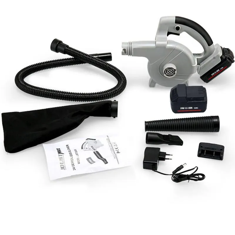 Electric Hair Brushes 24V Cordless Air Blower Handheld Blowing Lithium Battery Rechargeable