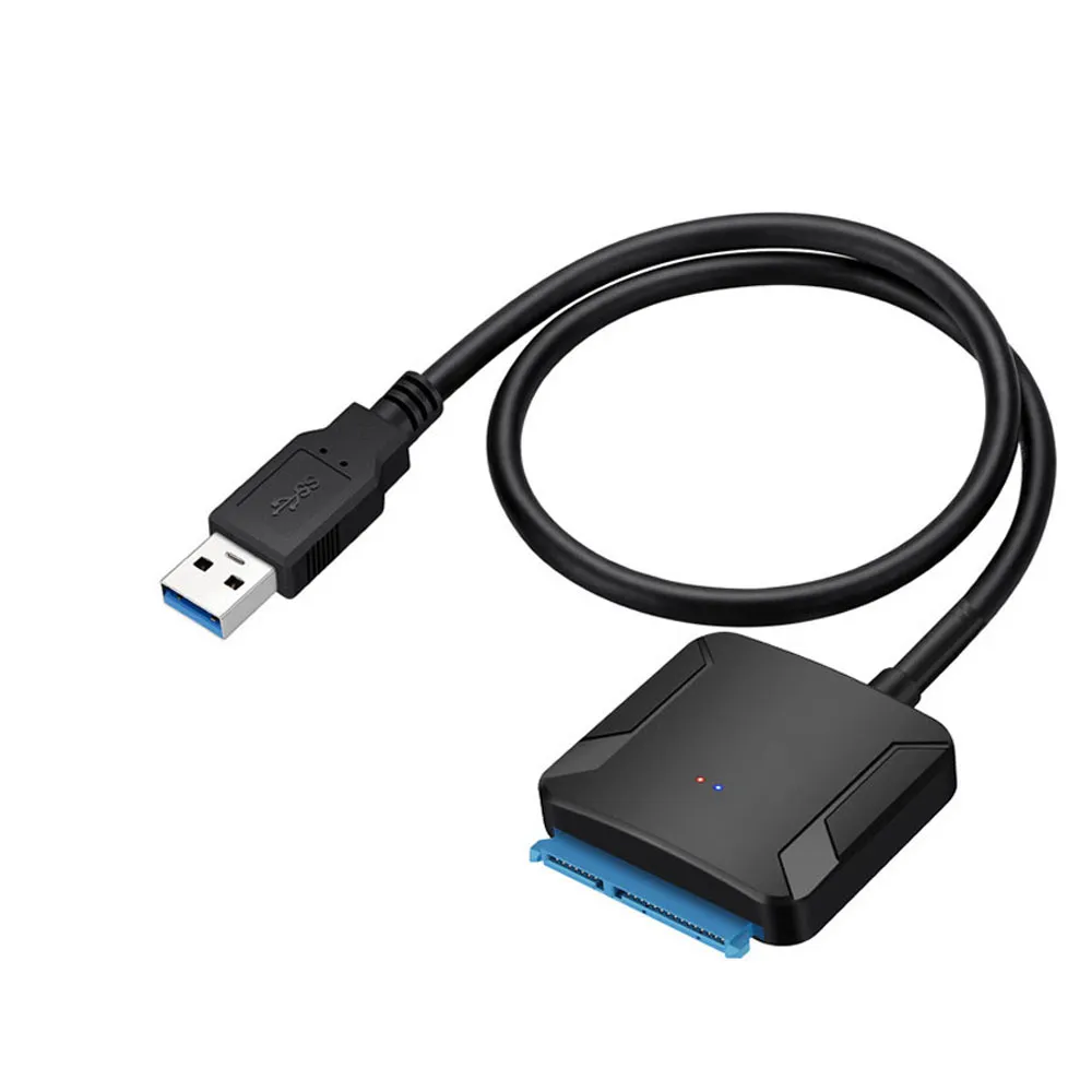 USB 3.0 till SATA Adapter Converter Cable USB3.0 Kabelomvandlare för Samsung Seagate WD 2.5 3.5 HDD SSD-adapter