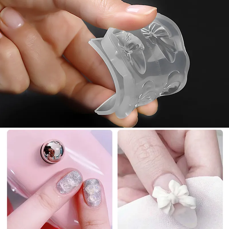 Butterfly Bow Carving Mould For Nail Art Decoration Fashion 3D