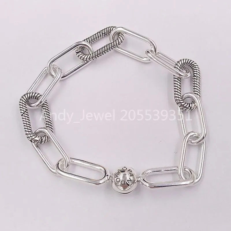 Andy Jewel 925 Sterling Silver Beads Pandora Me Link Braceter Charms Fitites EuropeanPandora Style Jewelry Bracelets Necklace 598373