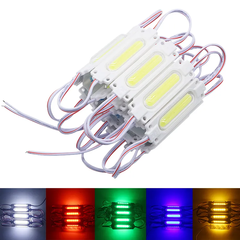 Stringa luminosa a modulo LED COB con lente trasparente DC12V 6LED impermeabile per insegne pubblicitarie esterne Lampada a strisce a modulo LED per banner